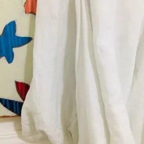 White Linen Dress Discounted Shipping - Picture 4 of 6